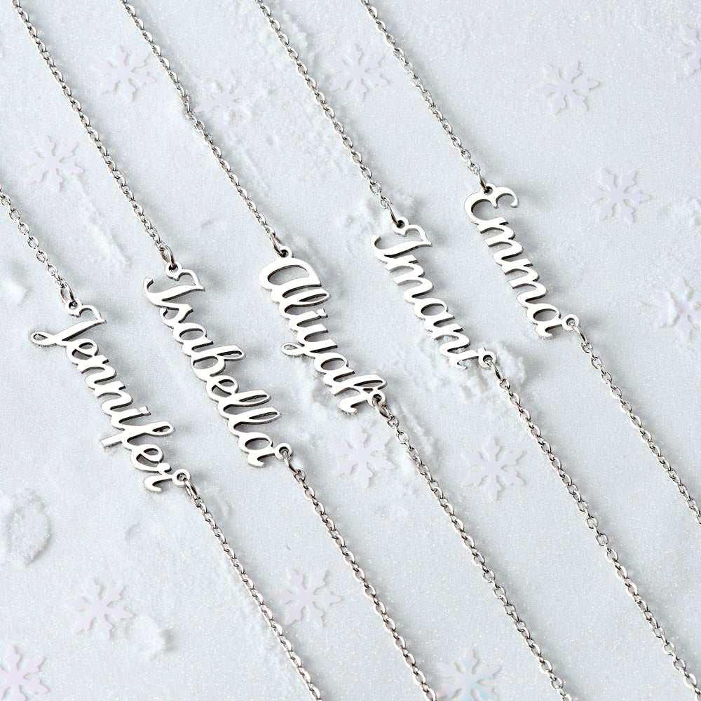 Custom Name Necklace • Delicate Script • Fast Ship • Thoughtful Gift for Her