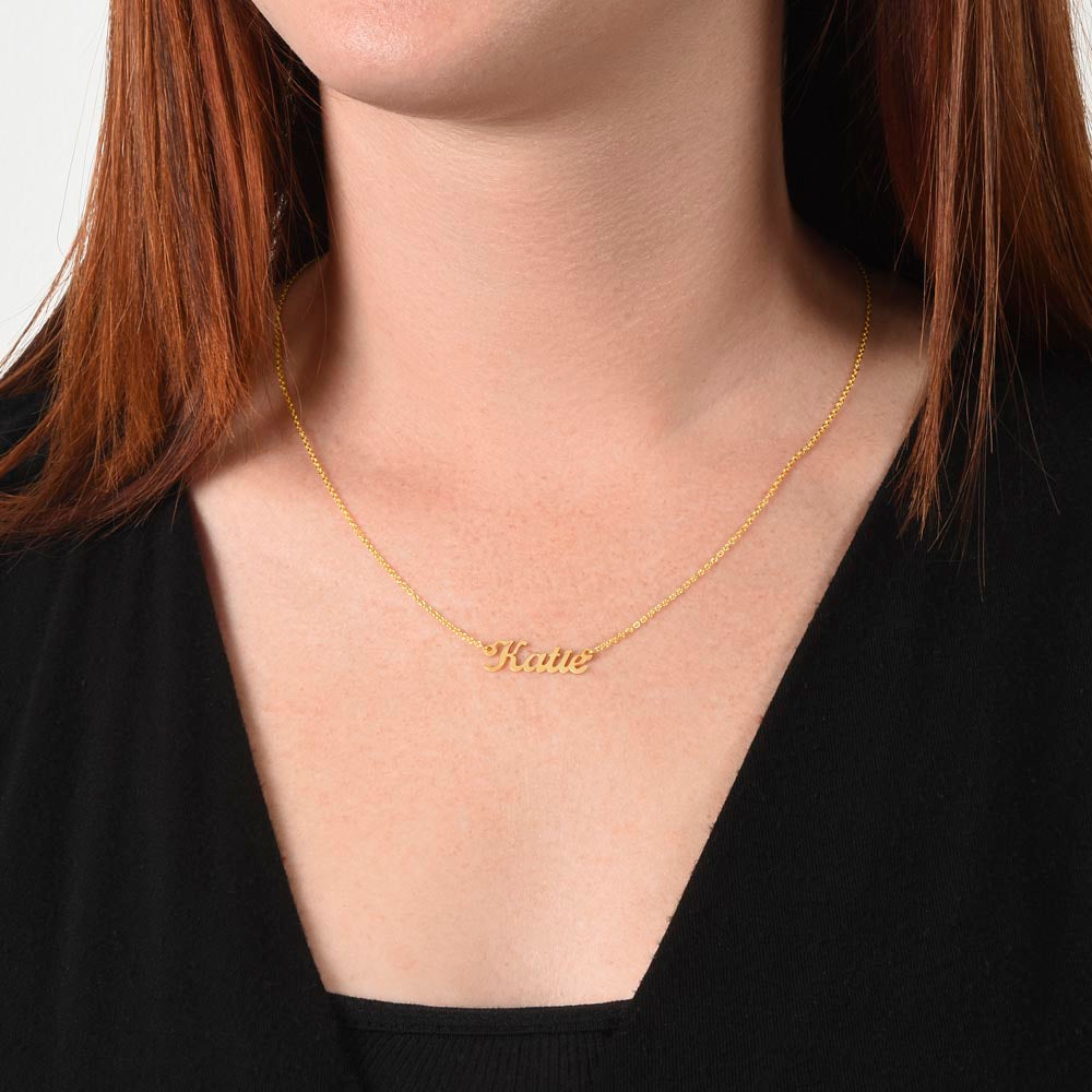 Custom Name Necklace • Delicate Script • Fast Ship • Thoughtful Gift for Her