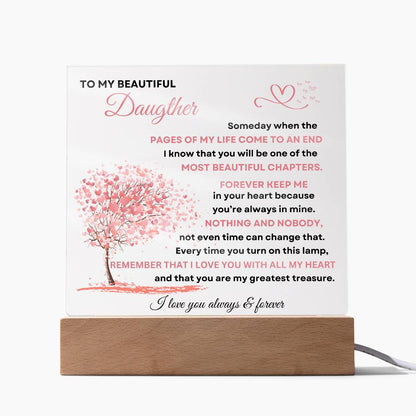 Heartfelt Love Acrylic Plaque for Daughter | Gifts for Daughter