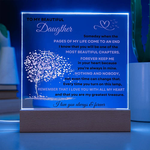 Heartfelt Love Acrylic Plaque for Daughter | Gifts for Daughter