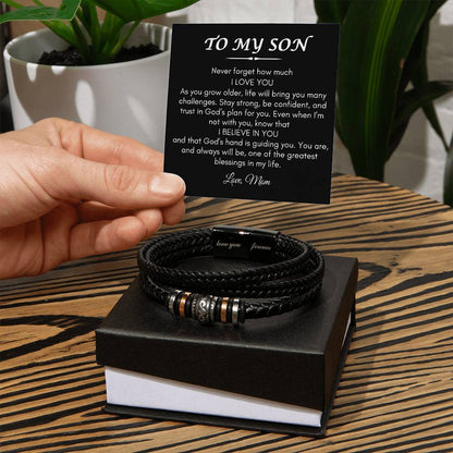 Son from Mom | Love You Forever Bracelet | Gifts for Son