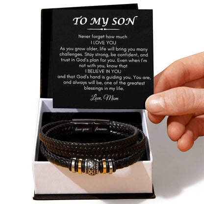 Son from Mom | Love You Forever Bracelet | Gifts for Son