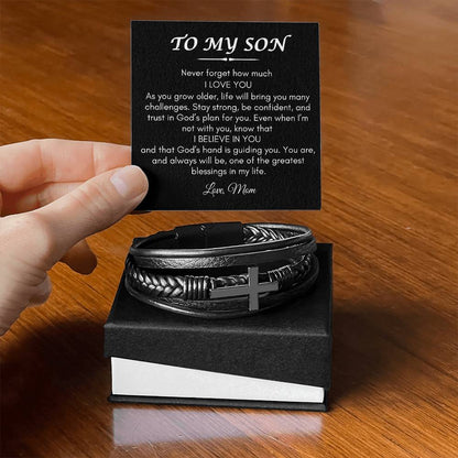 Son from Mom | Cross Braclet | Gifts for Son