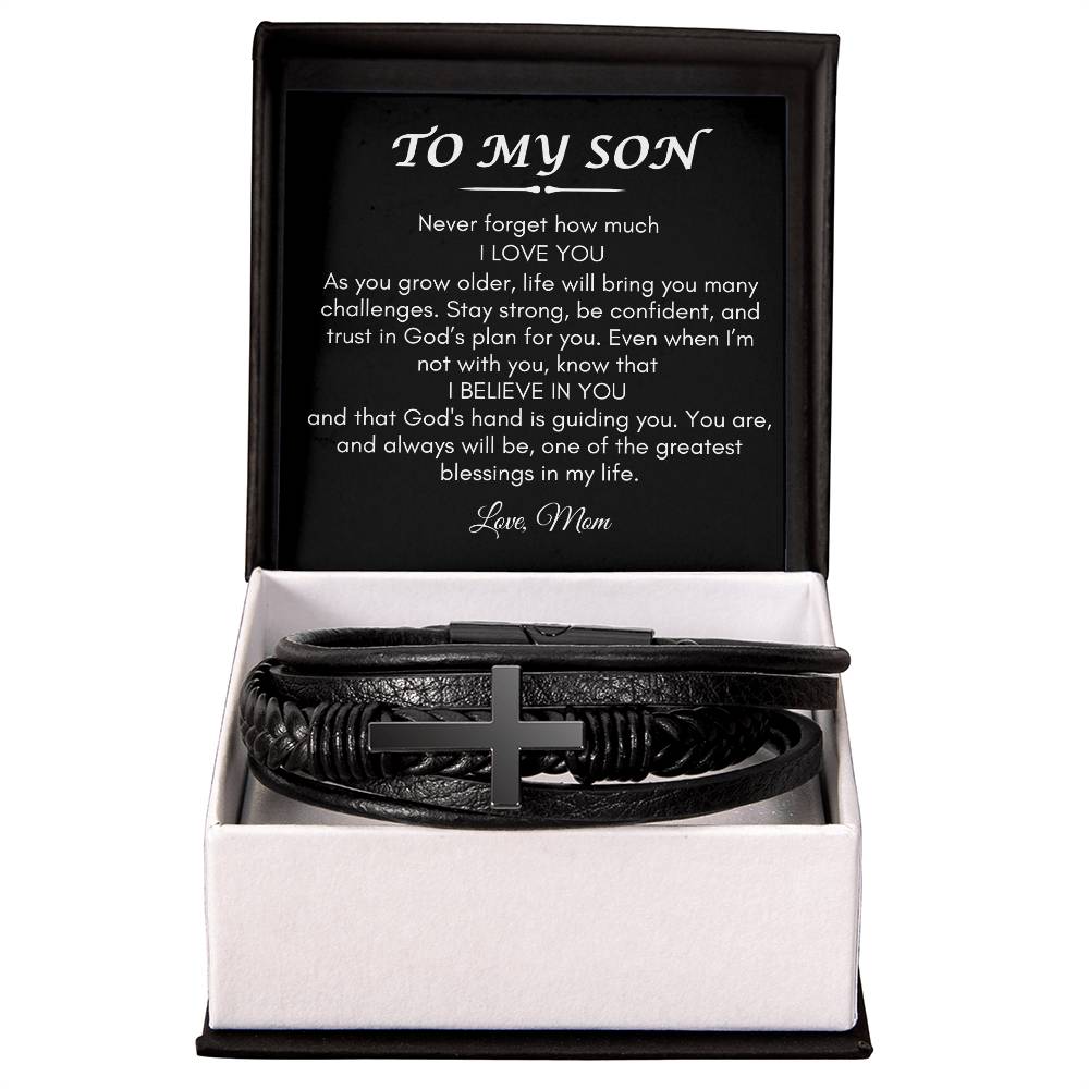 Son from Mom | Cross Braclet | Gifts for Son