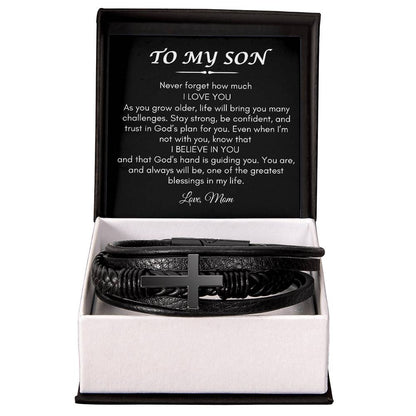 Son from Mom | Cross Braclet | Gifts for Son