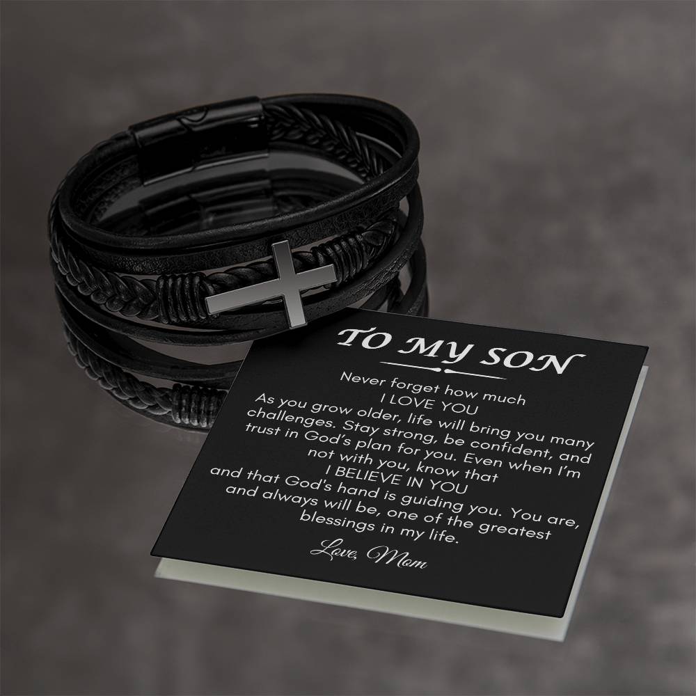 Son from Mom | Cross Braclet | Gifts for Son