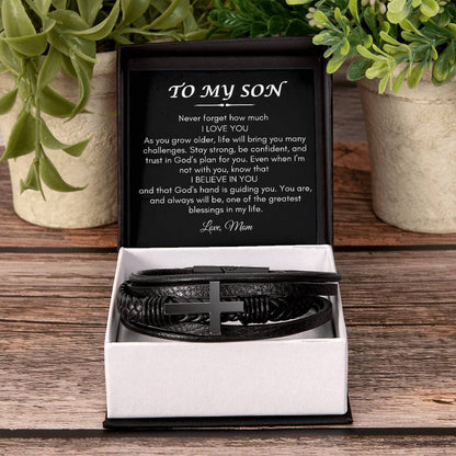 Son from Mom | Cross Braclet | Gifts for Son
