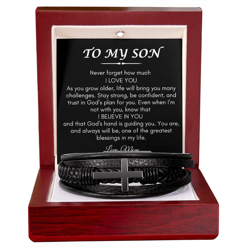 Son from Mom | Cross Braclet | Gifts for Son