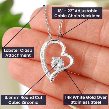 To My Soulmate Heart Necklace — Heart Pendant Gift for Her, Anniversary