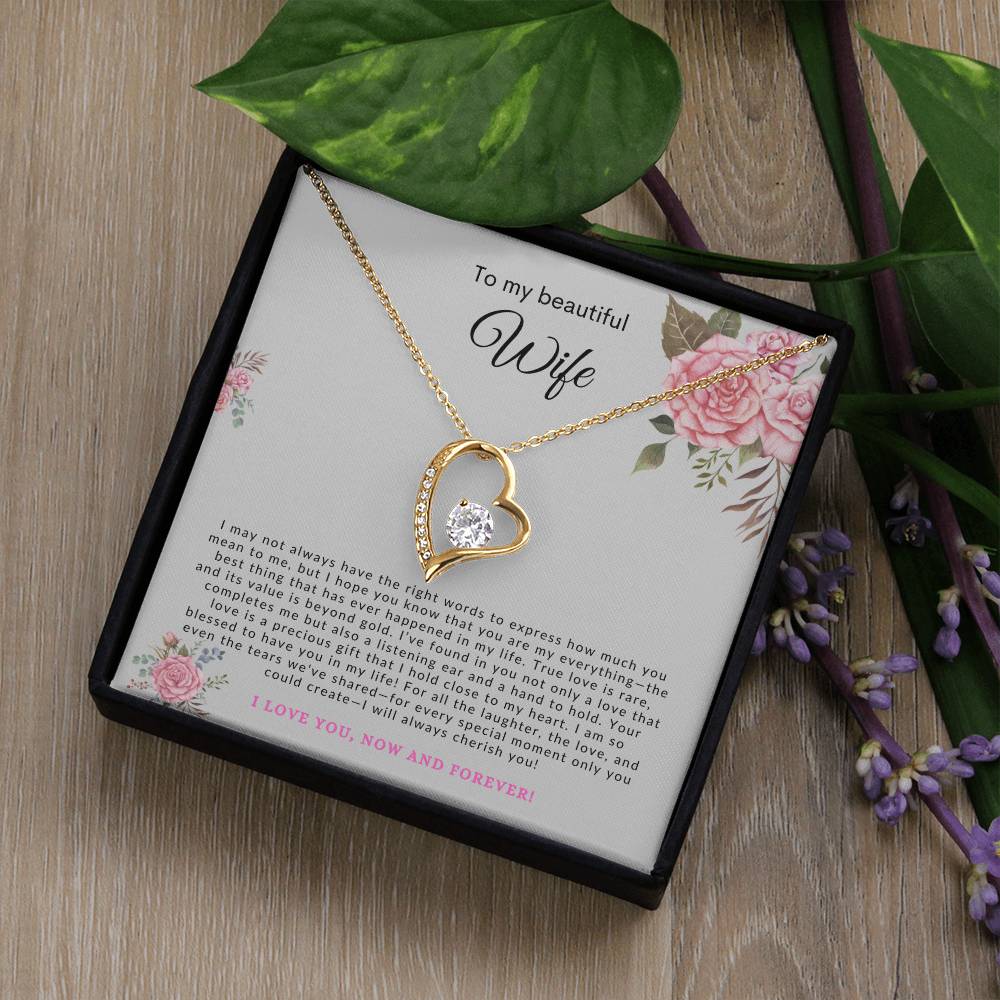 Wife Heart Necklace | Gifts for Her