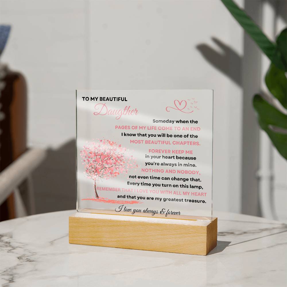 Heartfelt Love Acrylic Plaque for Daughter | Gifts for Daughter