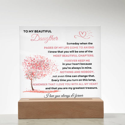 Heartfelt Love Acrylic Plaque for Daughter | Gifts for Daughter