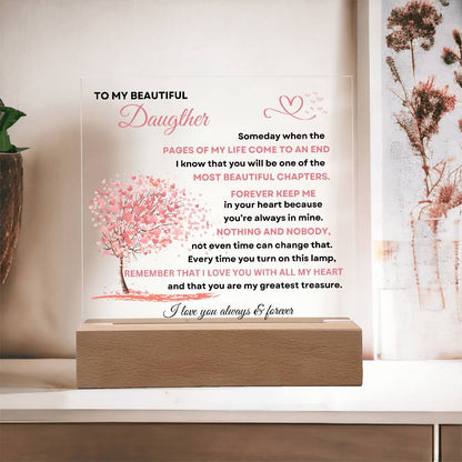 Heartfelt Love Acrylic Plaque for Daughter | Gifts for Daughter