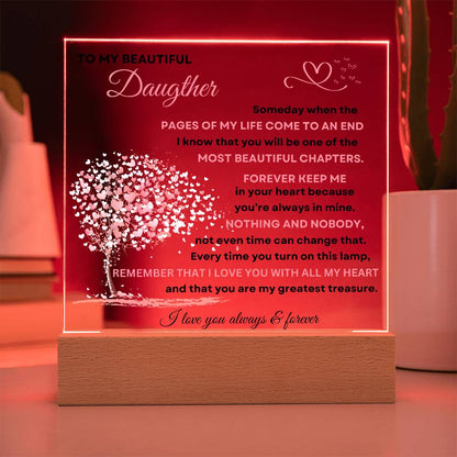 Heartfelt Love Acrylic Plaque for Daughter | Gifts for Daughter