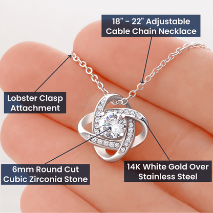 Daughter's Love Knot Necklace