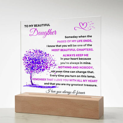 Daughter's Love Acrylic Plaque