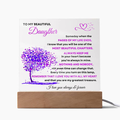 Daughter's Love Acrylic Plaque