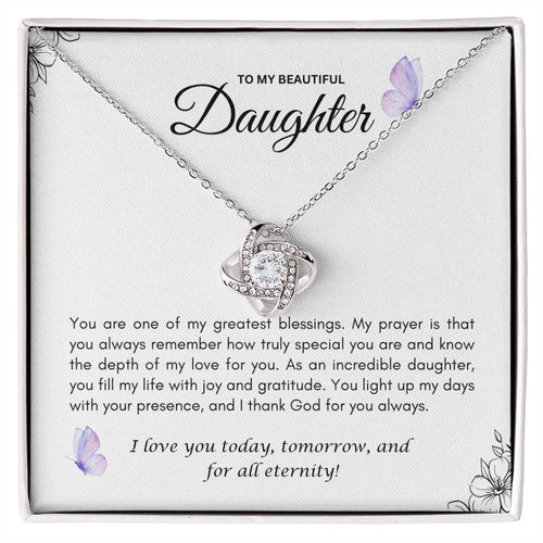 Daughter's Love Knot Necklace