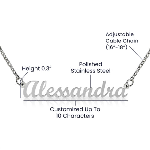 Personalized Name Necklace Gift