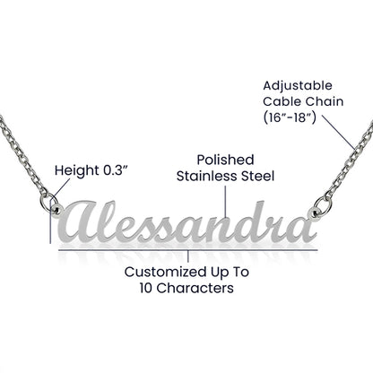 Personalized Name Necklace Gift