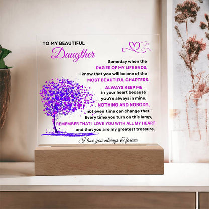 Daughter's Love Acrylic Plaque
